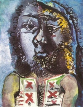 Pablo Picasso Werke - L Man au gilet 1971 Kubismus Pablo Picasso